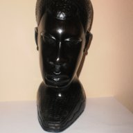 Глава на мъж-фигура от абанос, голяма , снимка 2 - Антикварни и старинни предмети - 8740569