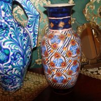 Satsuma антикварна голяма порцеланова ваза , снимка 1 - Вази - 21030363
