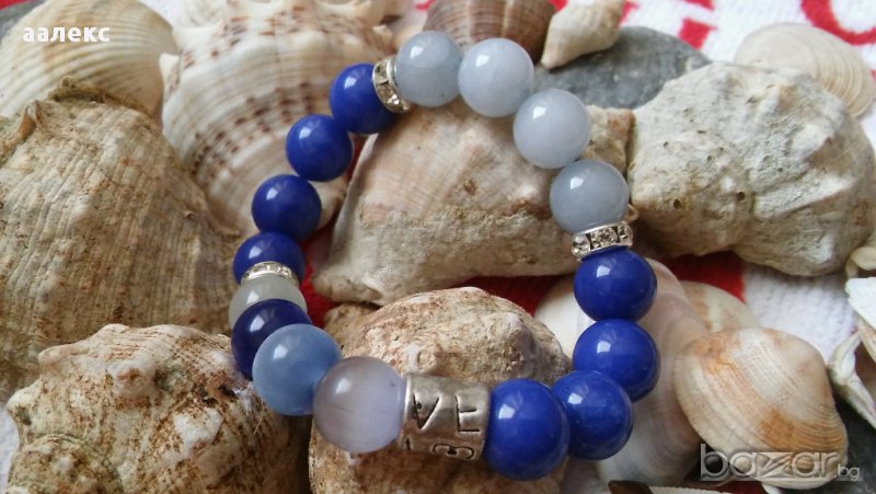 Ръчно изработена гривна от естествени камъни, снимка 1