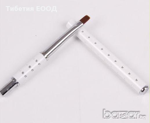 Професионална четка за гел /маникюр,ноктопластика/ номер 6 бяла, снимка 1