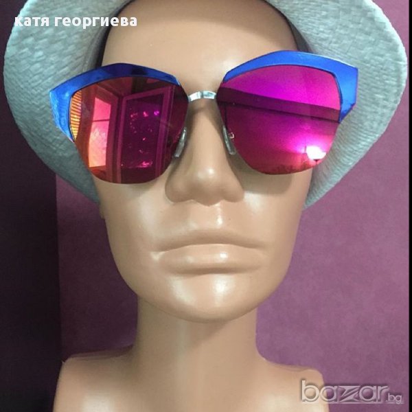 Слънчеви очила розово със синьо хит , снимка 1