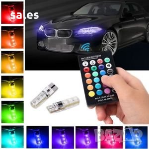 2 бр. Диодни крушки (LED крушки) с дистанционно 16 цвята 4 режима, снимка 1