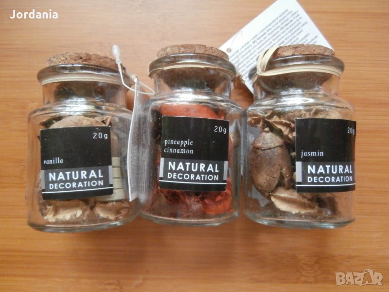 Ароматизирани стъклени бурканчета за декорация, снимка 1
