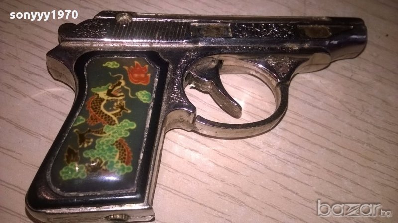 пищов запалка-метален 10х6х2см-внос швеицария, снимка 1