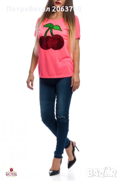 Дамска Блуза с Апликация от Пайети , снимка 1