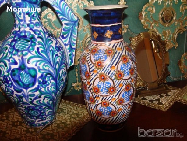 Satsuma антикварна голяма порцеланова ваза , снимка 1