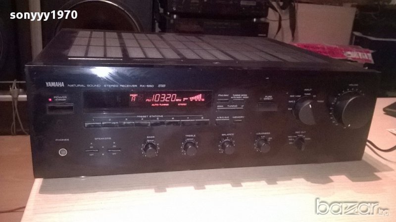 Yamaha rx-550 stereo receiver made in japan-внос швеицария, снимка 1