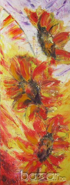 80x30 см. Las Palabras De Amor - Мима / Art by MiMa картина, kartina, painting, снимка 1