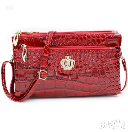 Луксозна дамска чантичка лак, снимка 1