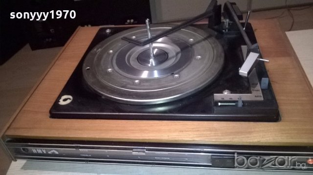 hmv 2046-made in great britain-ретро грамофон-внос англия, снимка 2 - Ресийвъри, усилватели, смесителни пултове - 19253095