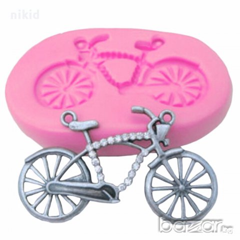  колело велосипед силиконов молд форма за украса декорация торта фондан сладки и др