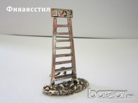 **Сребърна миниатюра - стълба 12539 - 14, снимка 1 - Антикварни и старинни предмети - 17650351