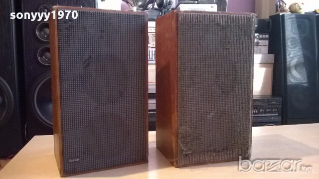 Heco-retro-2 броя стари колони 38/22/18см-внос швеицария, снимка 6 - Тонколони - 13824549