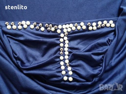 Дамска блуза с перли, снимка 5 - Корсети, бюстиета, топове - 25315546