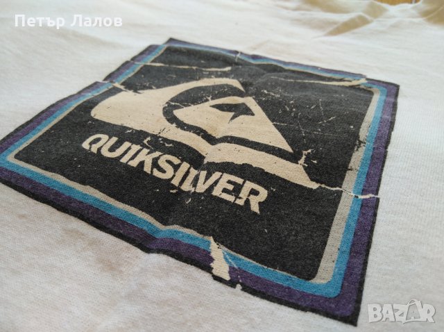 Намалена Quiksilver тениска с къс ръкав бяла, снимка 3 - Тениски - 11004061