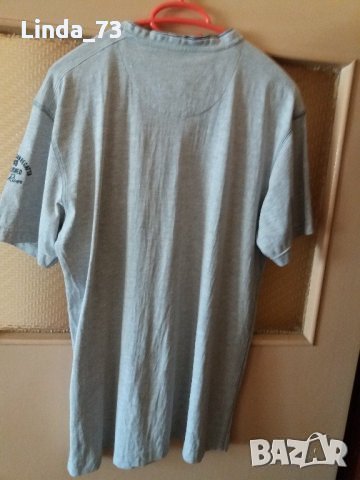 Мъж.тениска-"GINO SANTI"-/памук/-св.сива. Закупена от Италия., снимка 2 - Тениски - 21860748