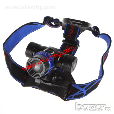 Лед челник с филтри и ZOOM - ударо и влагоустойчив T6 1600 лумена, снимка 2 - Други спортове - 13310006