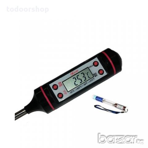 Дигитален термометър със стоманена сонда от -50°c до 300°c 