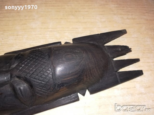 стара автентична маска-ретро-внос швеицария 25х7х4см, снимка 7 - Антикварни и старинни предмети - 20909040
