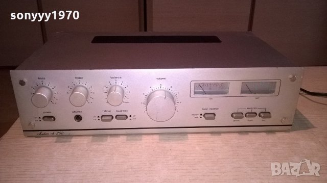audion a-200 stereo amplifier-внос швеицария, снимка 1 - Ресийвъри, усилватели, смесителни пултове - 21824229