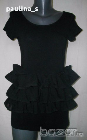 Еластична "Малка черна рокля" с волани "Н&М"® / универсален размер 