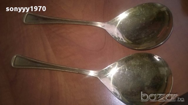 Imperial 18/10-23/24 karat hartvergoldet-лъжици 21х6см-внос швеицария, снимка 16 - Антикварни и старинни предмети - 17890786