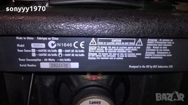 laney hcm10 guitar amplifier-30х29х18см-внос англия, снимка 11 - Ресийвъри, усилватели, смесителни пултове - 22837305