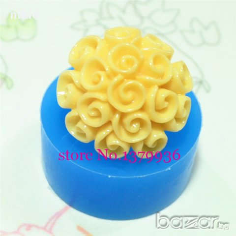  3D кръг на завъртулки силиконов молд форма за украса торта с фондан шоколад, снимка 1 - Форми - 16326028