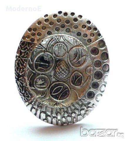 7 Модела масивни  пръстени - имитация старо сребро, снимка 1 - Пръстени - 9378988