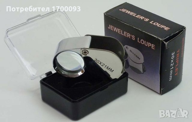 бижутерска / нумизматична лупа - 30 х 21мм, снимка 3 - Нумизматика и бонистика - 24180235
