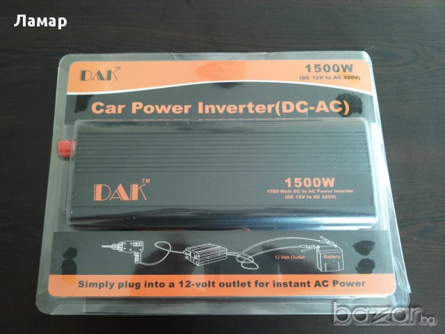 Инвертор 12V или 24V DC към 220V AC мощности от 1000W до 4000W, снимка 1 - Аксесоари и консумативи - 11511293