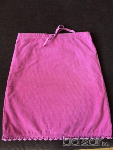 Детска пола BENETТОN оригинал, 145/157см, мн.запазена, кадифе, циклама