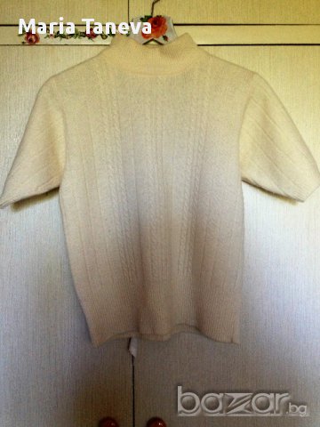 Дамска полуполо блуза с къс ръкав, снимка 1