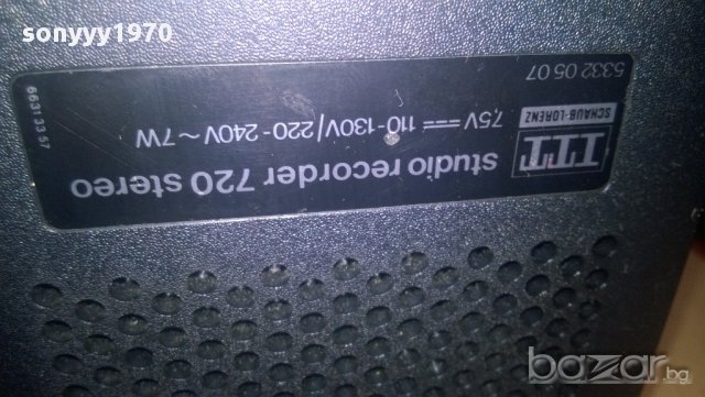 itt 720-schaub lorenz-studio stereo cassete recorder-нов внос от швеицария, снимка 11 - Ресийвъри, усилватели, смесителни пултове - 10324561