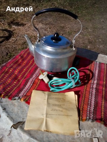 Стар електрически чайник #2, снимка 5 - Антикварни и старинни предмети - 24615396