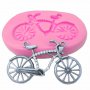  колело велосипед силиконов молд форма за украса декорация торта фондан сладки и др, снимка 1 - Форми - 15801662