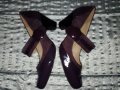 Clarks -Лилави обувки лак и велур № 40, стелка 26 см, снимка 5