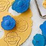 4 бр Бисквитено чудовище Muppet Cookie Monster пластмасови форми резци с бутало за сладки бисквитки , снимка 2