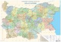 Административна стенна карта на България - 100/140 см., снимка 1 - Енциклопедии, справочници - 25970969