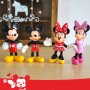 двойка Mickey Minnie Mouse PVC Мики и Мини Маус  топер играчки фигурки декорация торта украса