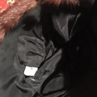 Дамско дълго палто- естествена кожа, подарък нова шапка, снимка 6 - Палта, манта - 19917915