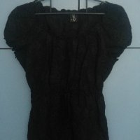 Блуза / туника в черно, снимка 1 - Корсети, бюстиета, топове - 18969644