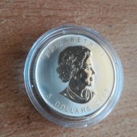 Канадска сребърна монета, снимка 2 - Нумизматика и бонистика - 24796296