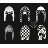френски маникюр цял нокът плочка / щампа шаблон за печат на нокти - Нова 03, снимка 1 - Продукти за маникюр - 15975196