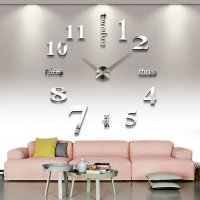 4215 Лепящи 3D часовник за стена, снимка 1 - Други - 25072640