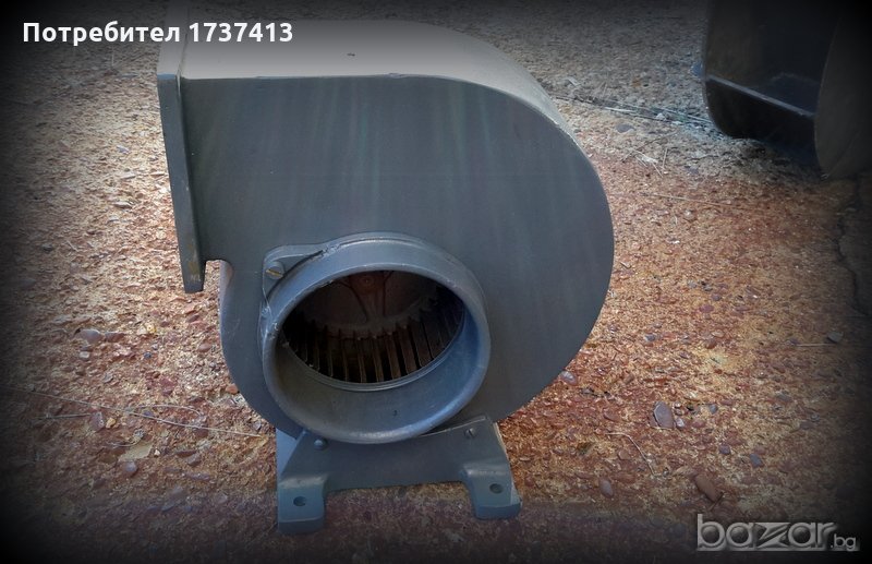 масивен метален вентилатор  с метална перка, снимка 1