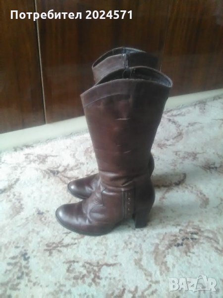 Дамски ботуши от естествена кожа., снимка 1
