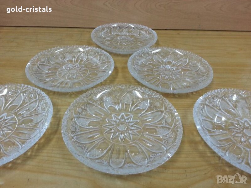 Ретро кристални чинии  български, снимка 1