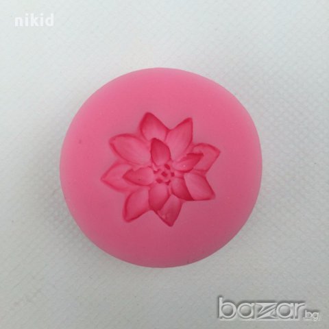 мини силиконов молд цветче лотус лотос за фондан украса торта декорация мъфини