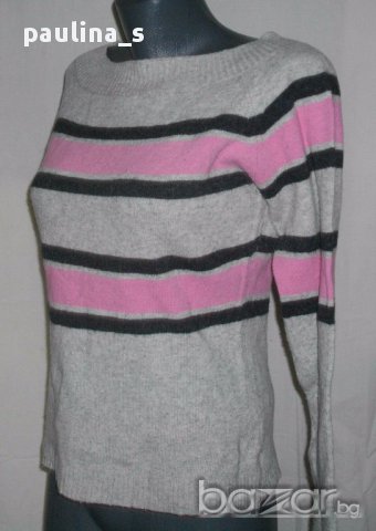Еластичен кашмирен пуловер с открити рамене / унисайз , снимка 2 - Блузи с дълъг ръкав и пуловери - 16511070